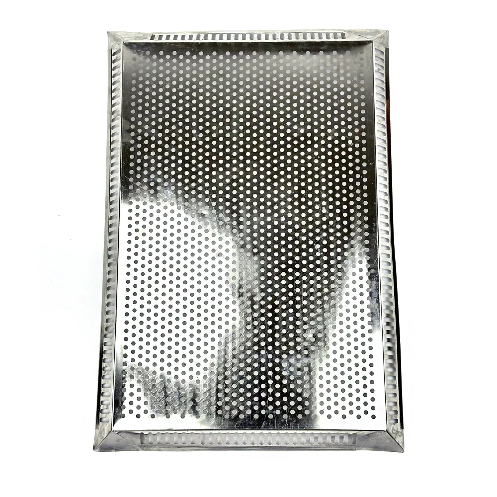 Custom-made Stainless Steel Metal Mesh perforated flat drying dehydration baking tray for medicinal materials/plant dehydrating