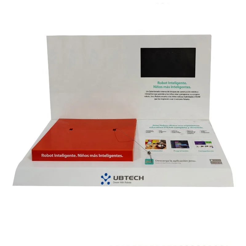 Acrylic Model Display Stand with LCD Video Screen Metal Plastic Wood Material for Retail Shop Promotion