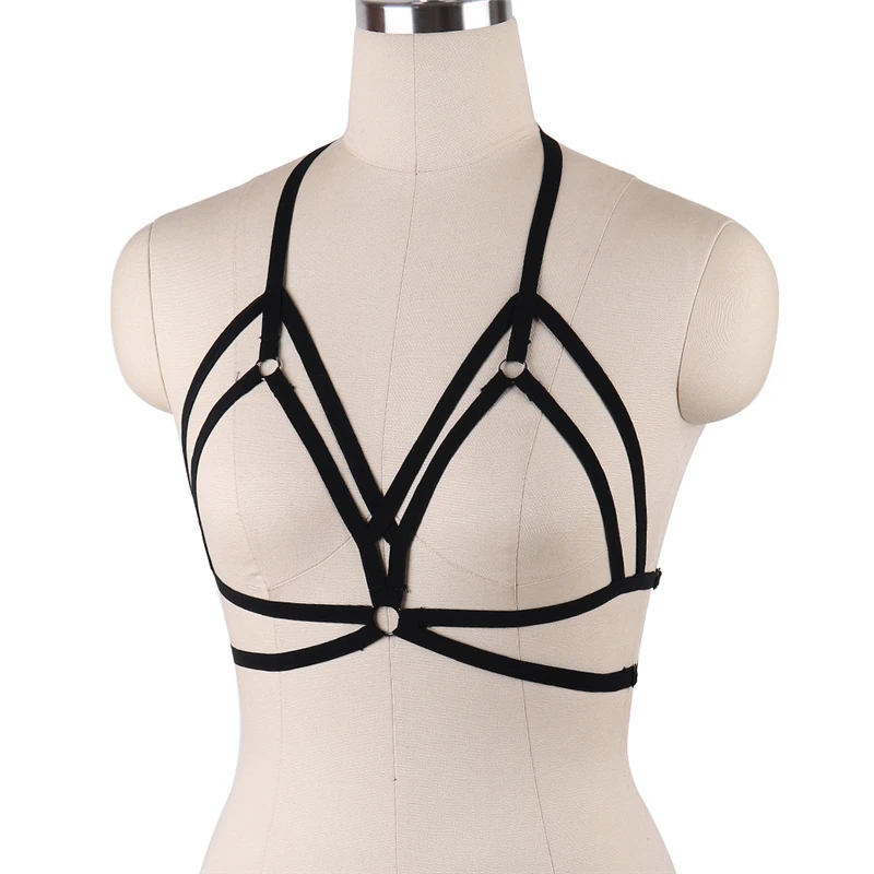 Sexy Black Hollow Out Bra Girls Japan Korea Street Photo Trend Christmas Party Lingerie Sexy Underwear Accessories S0040