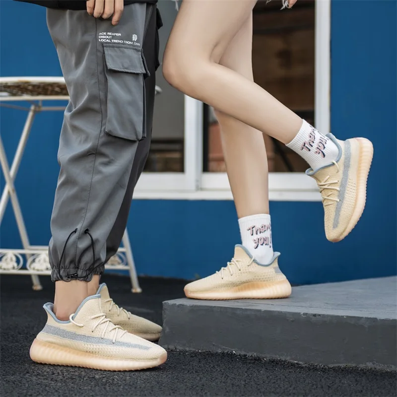  Топ 1:1 качество кроссовки Yeezy350 V2 из мультфильма «холодное сердце работает оригинальный логотип на каждый день спортивные шнурки для бегунов Yeezy 350 v2 углерода шлак перчатки