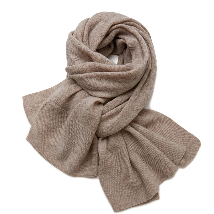 Customized Thickened Cashmere Scarf Winter Warmth Twisted Cashmere Scarf