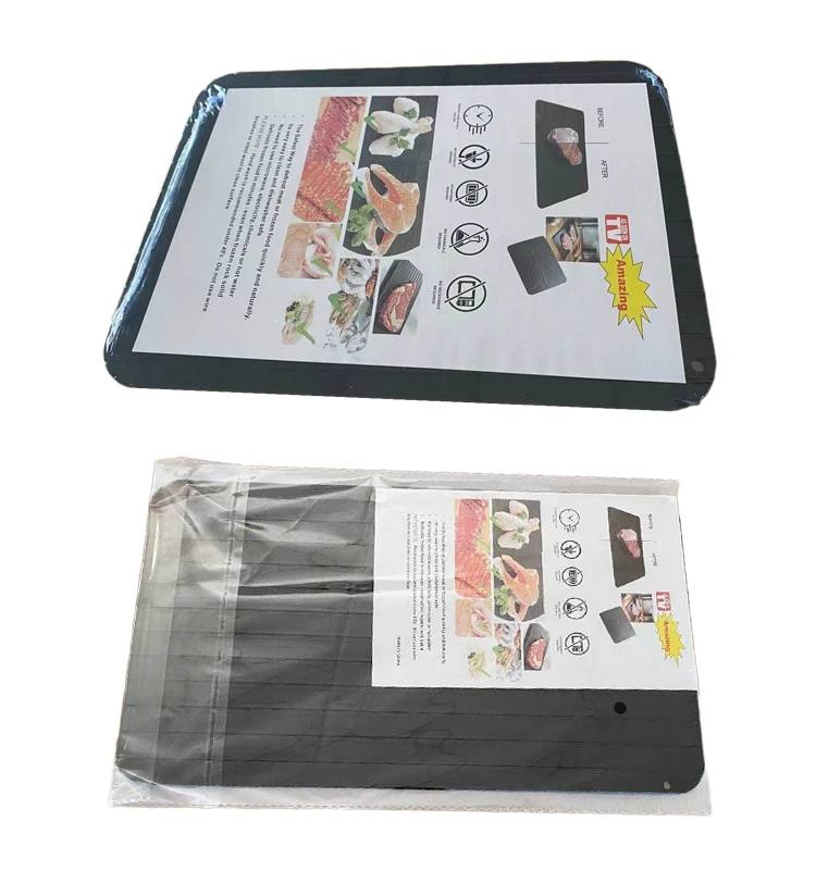 Kitchen Defrost Tray Fast Defrosting Plate Rapid Food Thawing Tray Fast Defrosting with No Electricity Heating for Frozen Meat