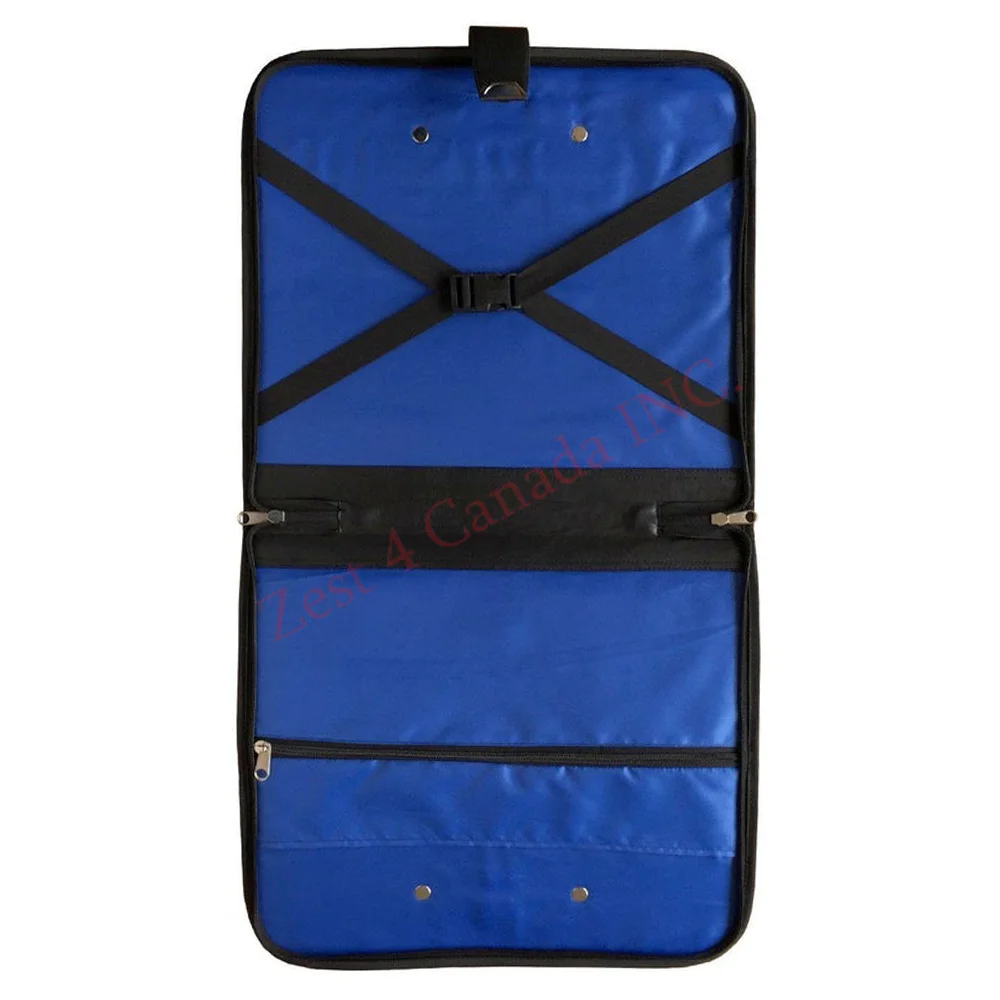 
Masonic Regalia Smart File Case For MMWM Apron with Soft Handle in Black Leather 