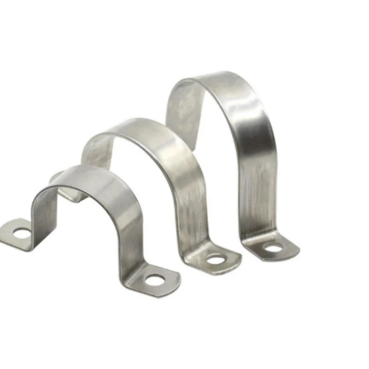 U Type Clamp Pipe Clip With Two Hole U Shaped Saddle Clamp Double Hole Saddle Clamp