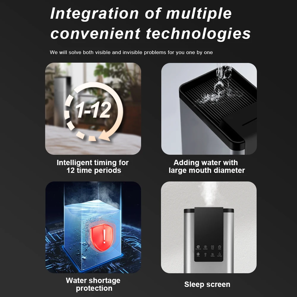 New Design 13L Remote Control Warm Mist Large Capacity Essential Oil Diffuser Intelligent Ultrasonic Humidifier