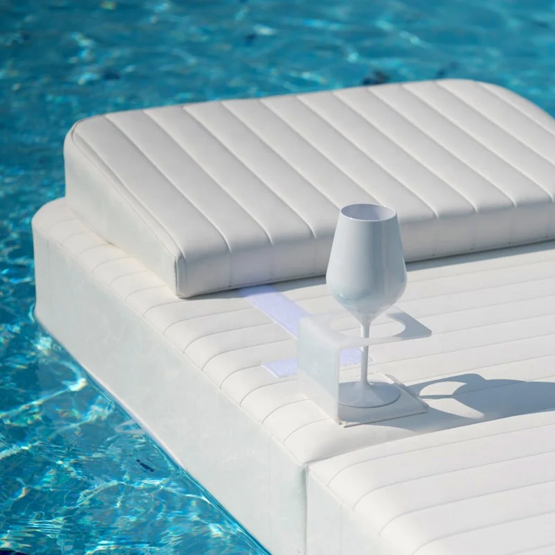 Manufacturer Sofa Bed Lounge Furniture Water Floating Bed In Swimming Pool