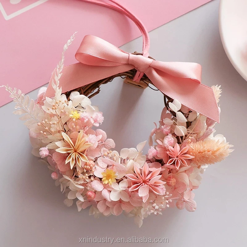 Wholesale DIY Material Package Small Dried Garland Flowers Wreaths Garland Grapevine Christmas Wreaths