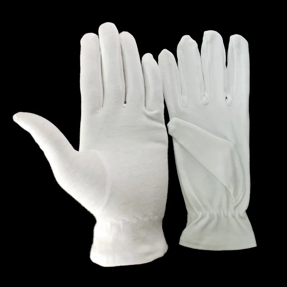 All Size Household Art Serving Archival Cleaning Eczema Therapy Dry Hands Skin Beauty White 100% Cotton Gloves To Moisturize