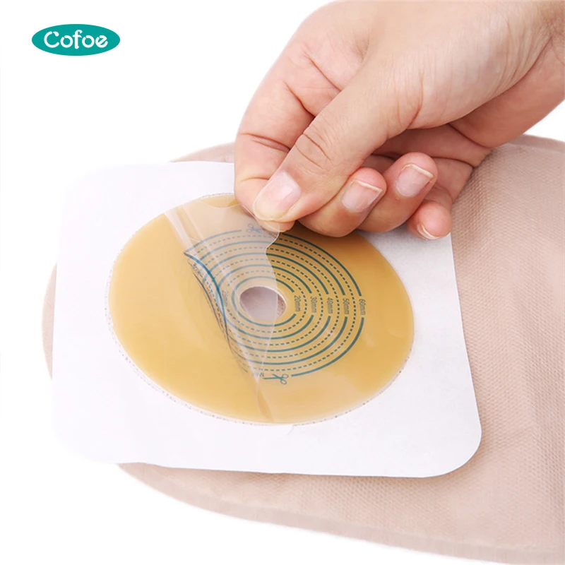 Wholesale Cheap Price One Piece Belt Reusable Cover Drainable Opaque Stoma Bags Convatec Ostomy Colostomy Bag