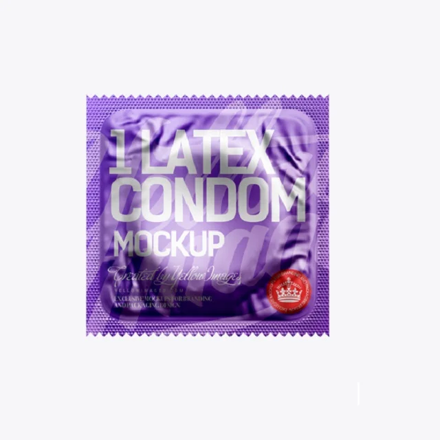 Plastic Foil Material Custom Condom Packaging with Printing