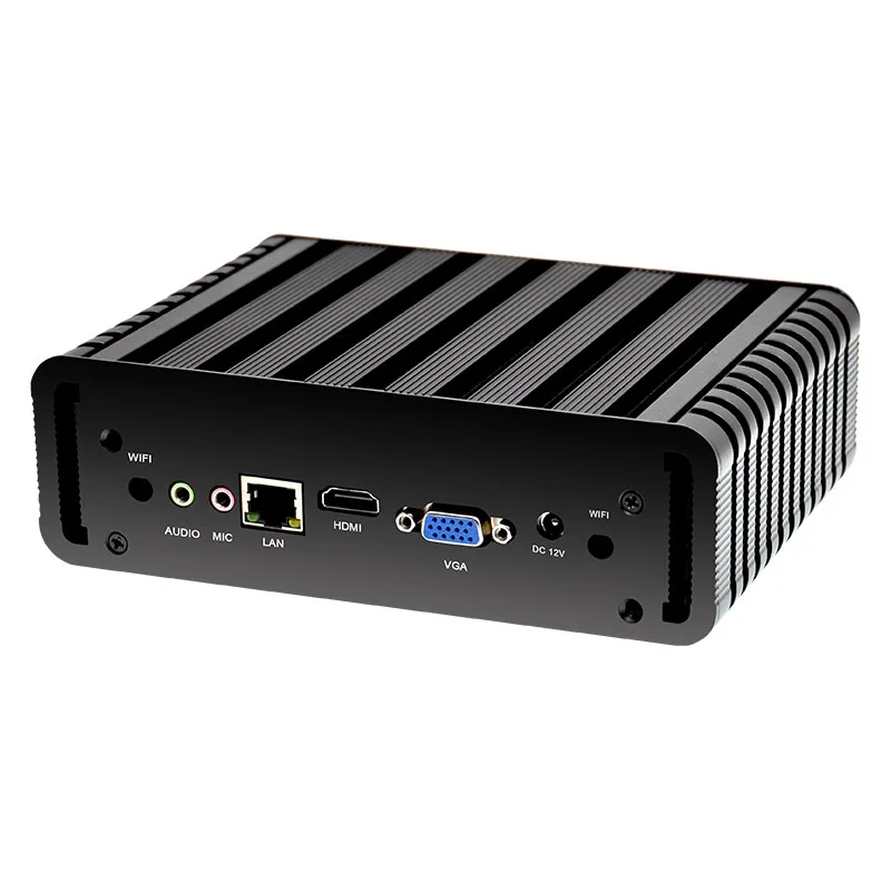 Мини-ПК AMD 6USB I3 I5 I7 5-го поколения с креплением Vesa алюминиевый двухъядерный процессор материнская плата промышленный мини-ПК без