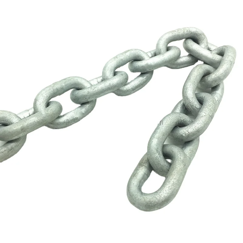 Металлические звенья G80 16 мм, высококачественные, горячеоцинкованные, легированная сталь 20Mn2, стандартные подъемные цепи