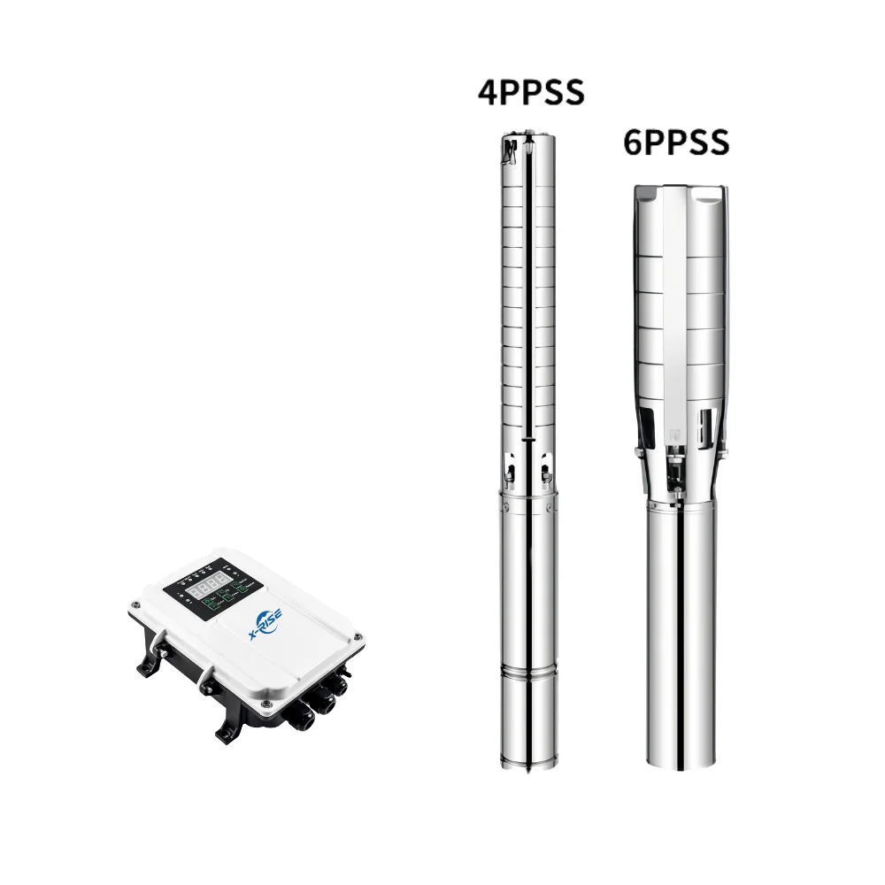 600W 72V Solar Water Pump System Model 4PPSS5.5-50-72-600 Submersible DC Pump for Irrigation Deep Theory with Controller
