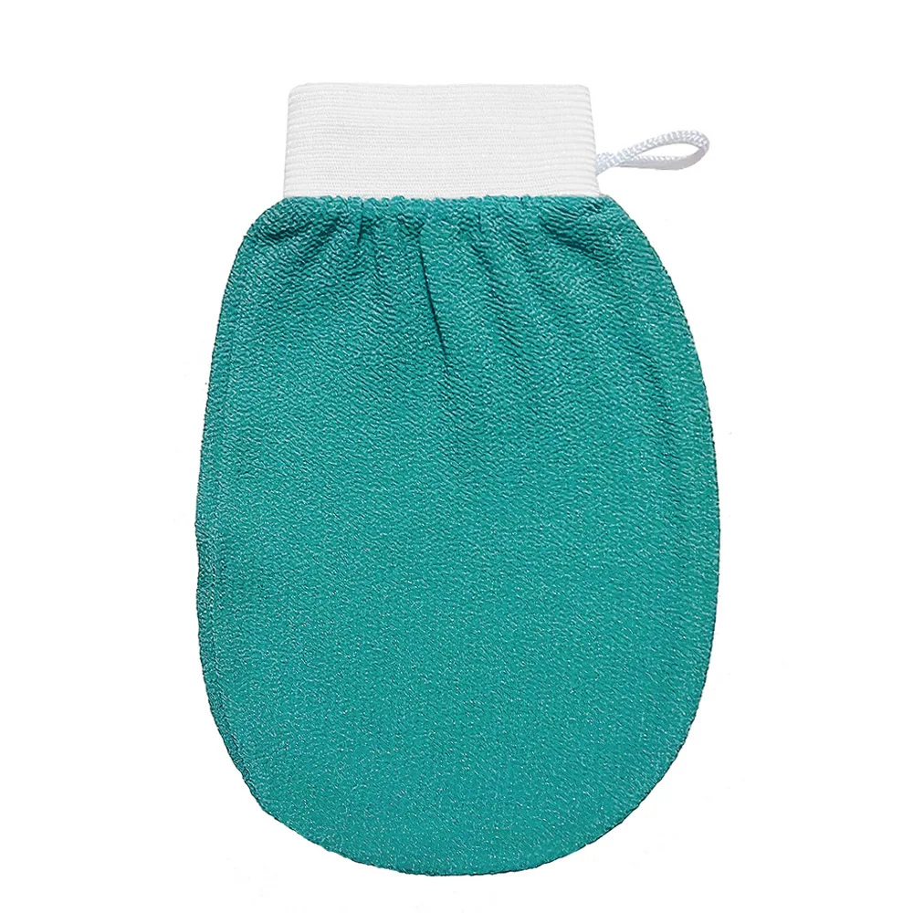 Customized colorful Moroccan Hammam Bath Scrub Rayon Viscose Glove Mitt Peeling Turkish Silk Exfoliating Body Mitt
