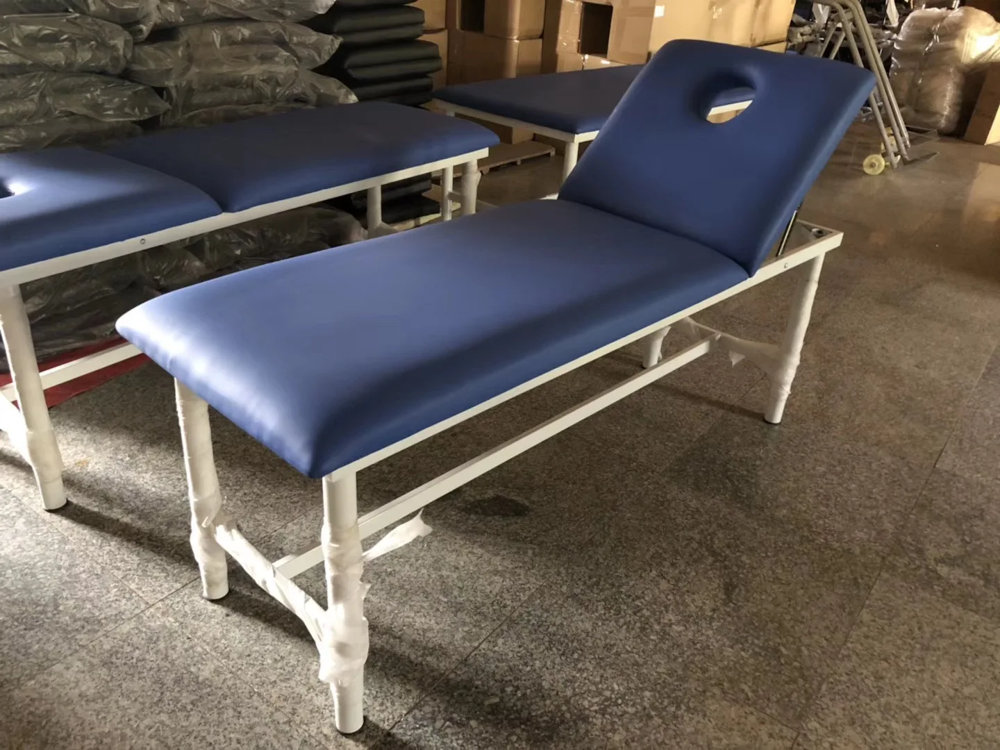 steel examination couch