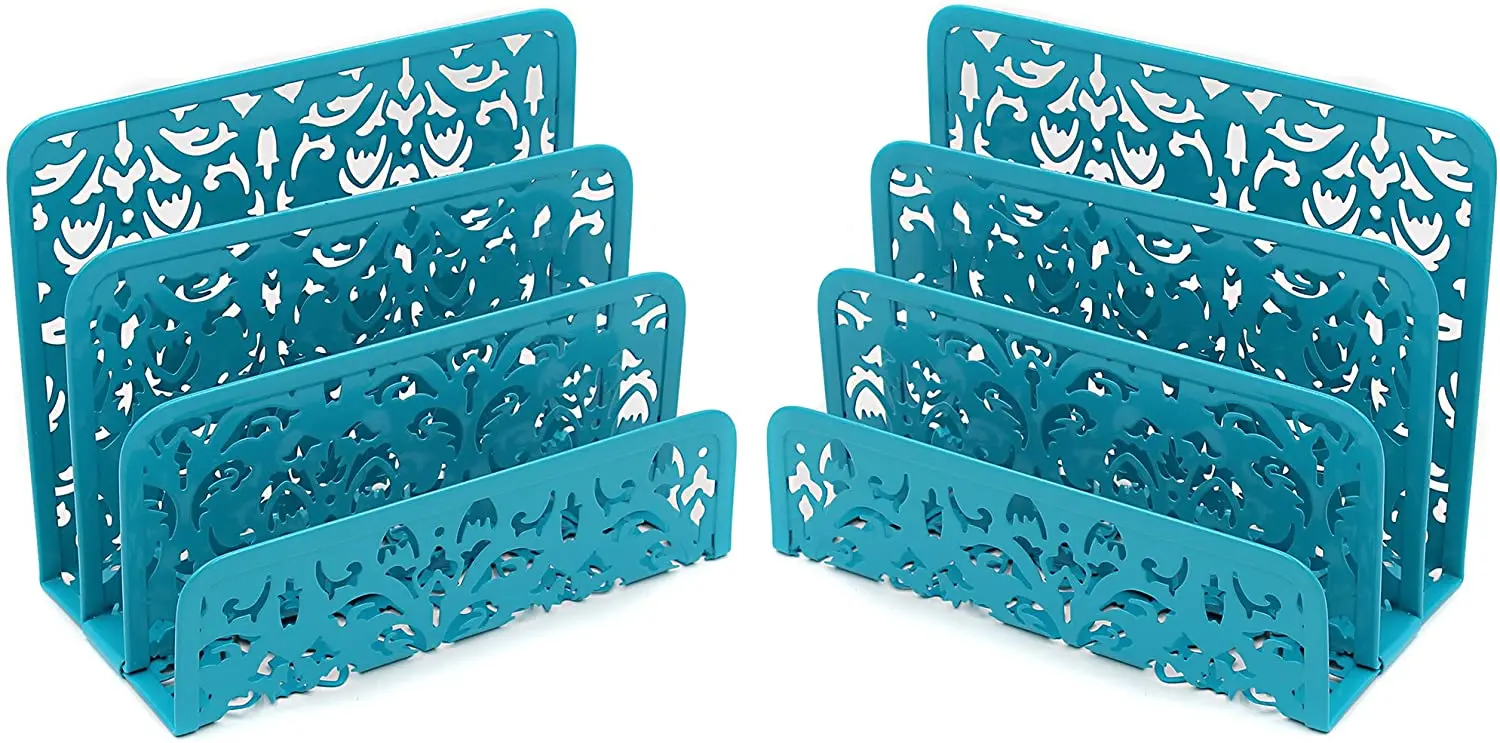 
Desk Mail Organizer Office Small Letter Sorter Storage Desktop File Organizer with 3 Vertical Upright Compartments 