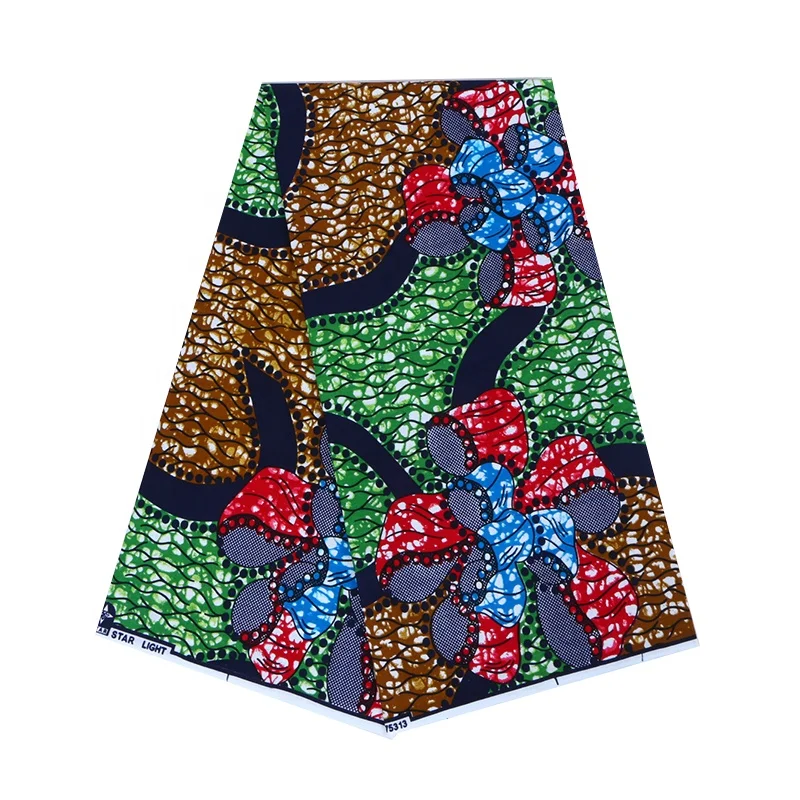  African Amorous Feeling Good Quality Wax Print Fabric Renewable Source 140GSM South Africa
