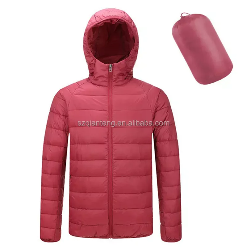 AQTQ Packable Lightweight Water Resistant Quilted Jacket Unisex Snow Ski Travel Men Goose Down Filled Light Puffer Coat Women