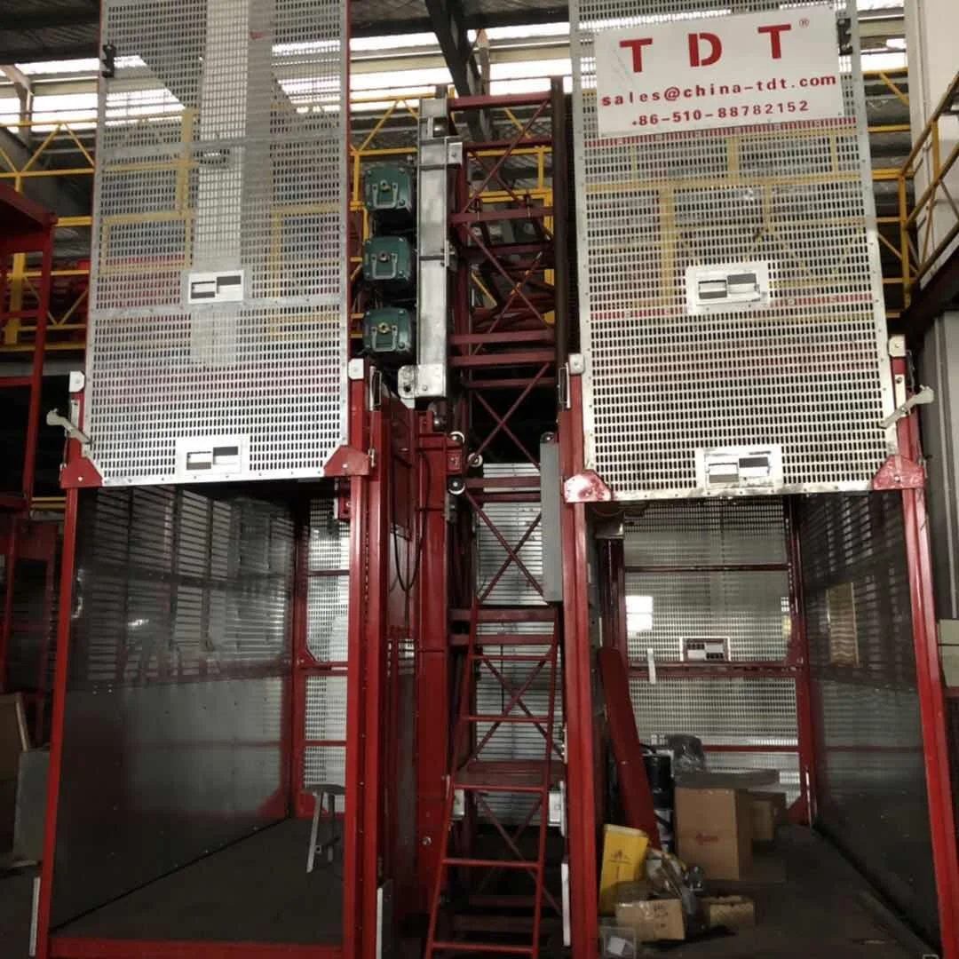 
SC200/200 TD Twin Cages Construction Machinery Passenger and Materials Building Hoist 