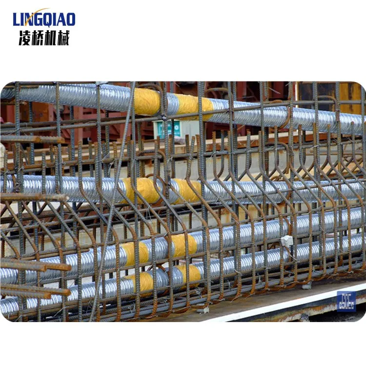  Lingqiao-LCB-7A после натяжения металлическая гофрированная труба делая