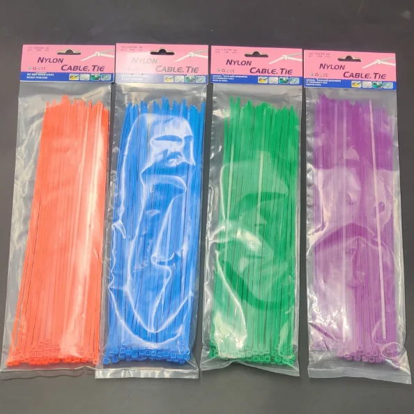 Selflocking nylon cable tie adjustable plastic push tie mount various sizes and colors 100pcs/bag