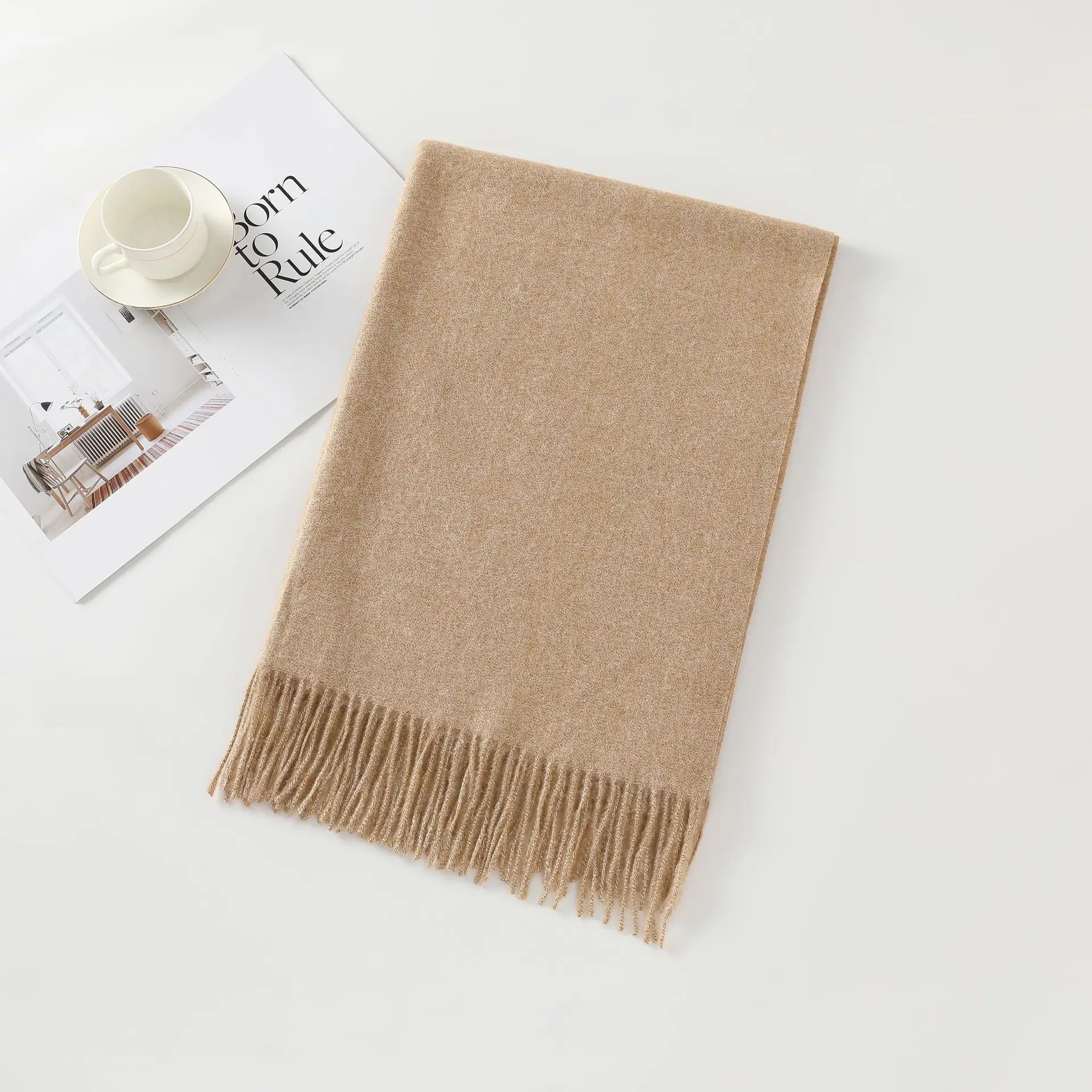 Plaid pashmina scarf egypt pashmina  cashmere scarf for women winter