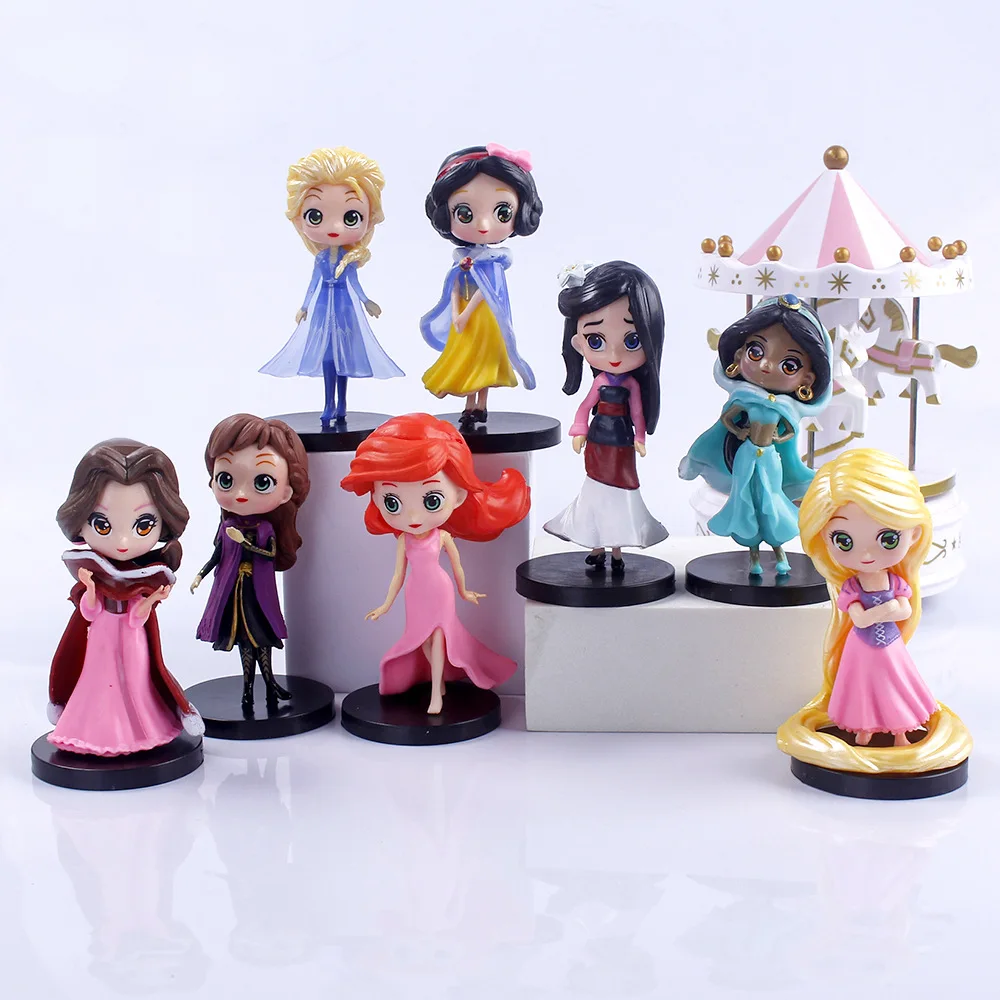 3D Printing PVC Toy Maker Plastic Action Figure Princess Figurine Cartoon Anime Princess Mini Figure Toys