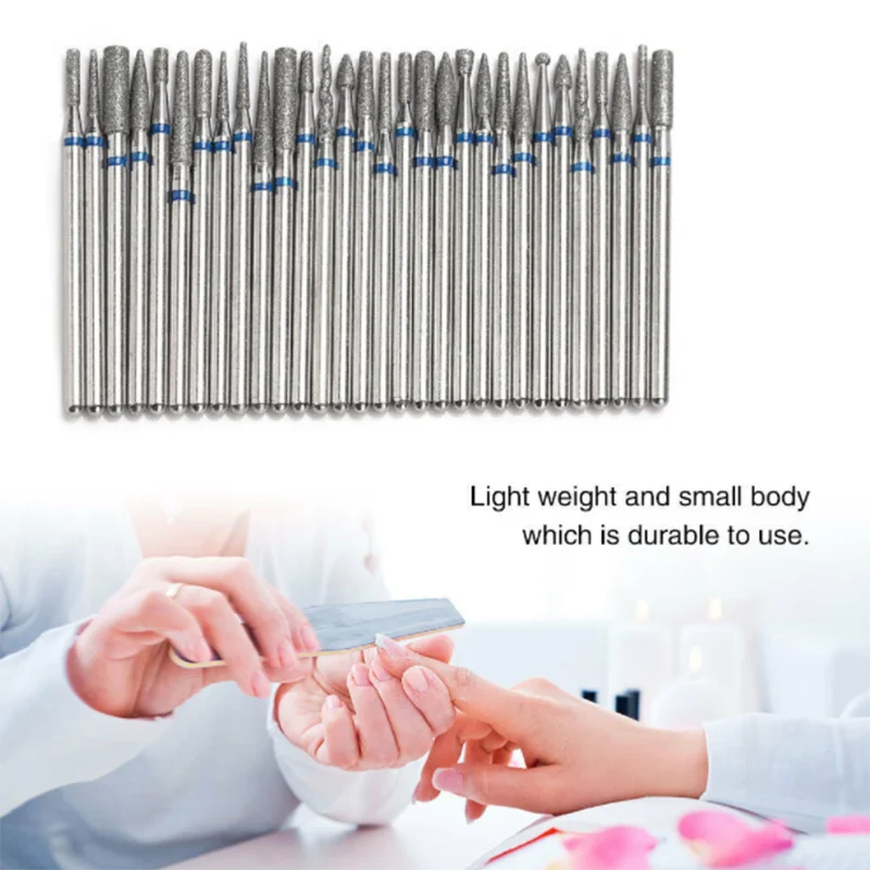 Professional Manicure Pedicure Tools Remove Cuticle Ceramic Carbide Nail Bits E-File Tungsten Nail Drill Bit Set