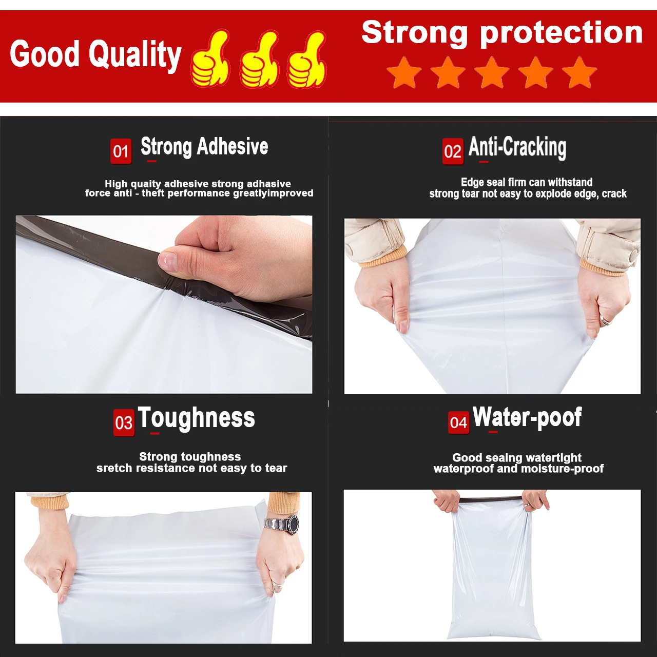 Custom Hot Sale Pouch Ziplock Packing Polyethylene Zipper Bags Packaging Bags Zip Lock