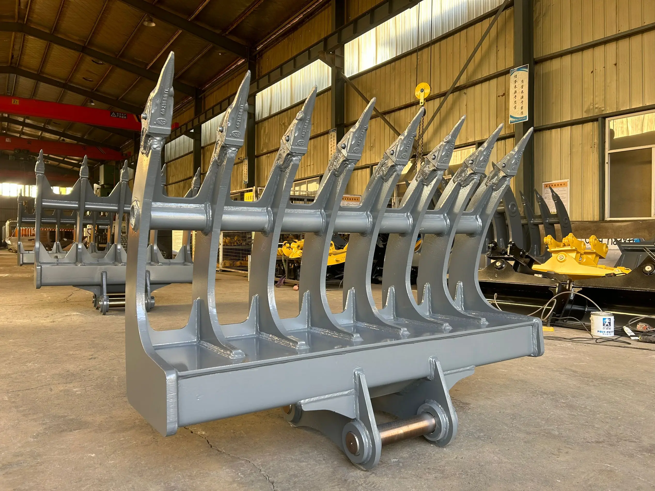 RSBM New Design excavator L root rake higher strength for stones and hard earth