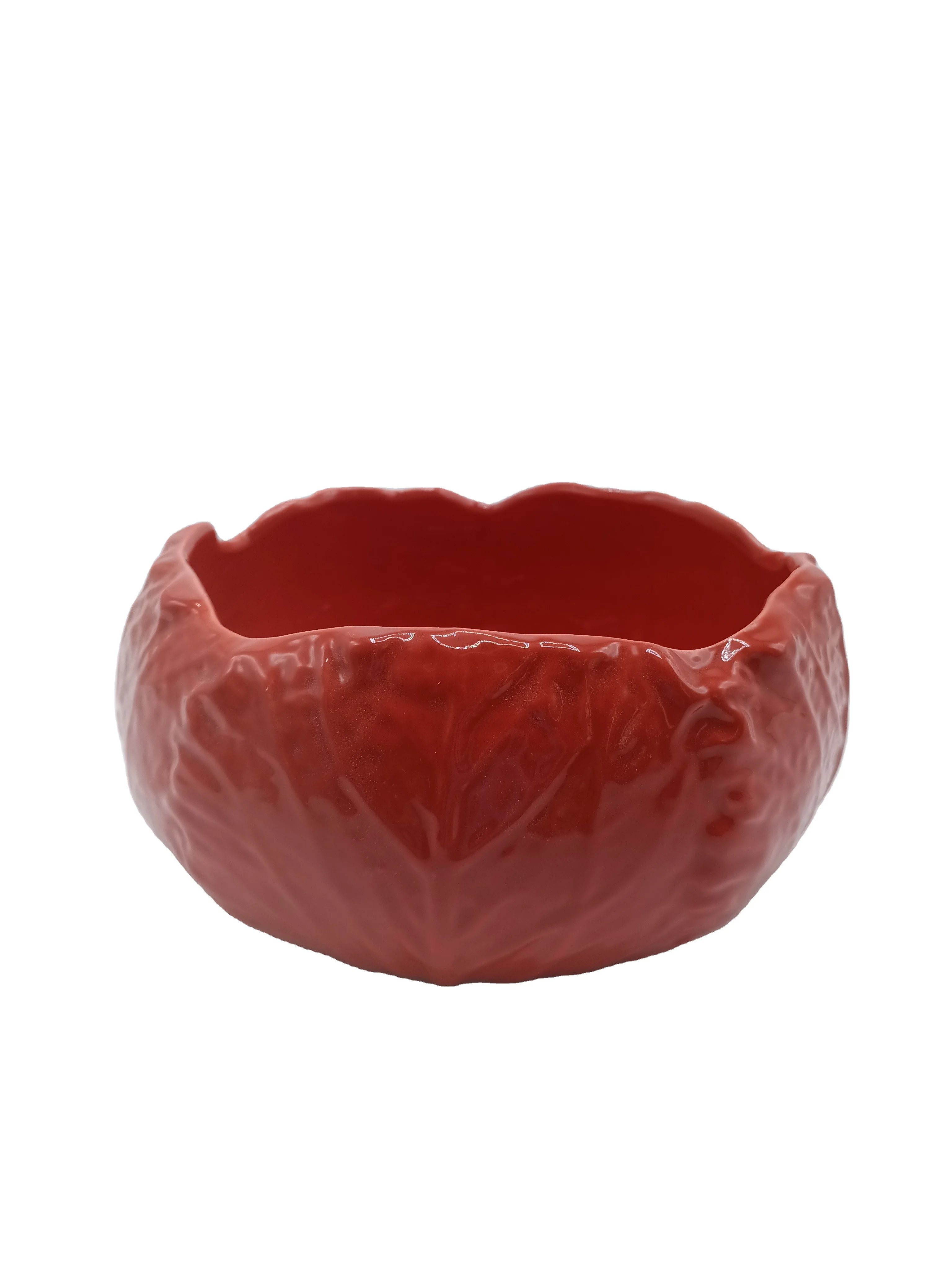 Customized Indoor Modern Simple Ceramic Flower Plant Pot Glazed Cabbage Pattern Pot And Vases For Home Decoration