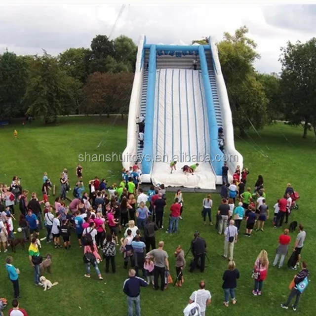 amusement park hot-sale Inflatable Dry Slide Cheap Jumping Bed giant Bouncy Castle with water Slide