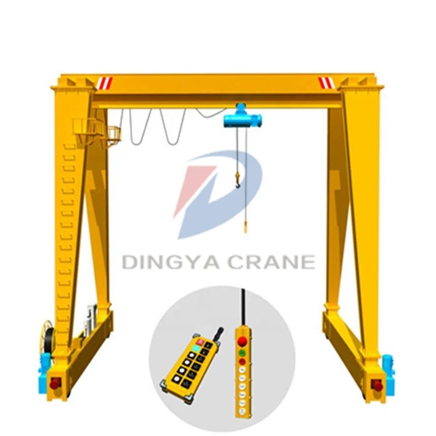 factory price straddle carrier single beam gantry crane steel plates 5ton 15ton 30ton 50ton remote control for gantry crane