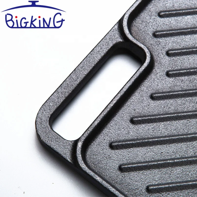 cast iron nonstick japanese yakiniku plate pan for bbq or steak