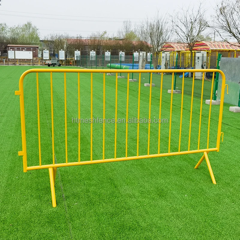 Flat Removable Feet Metal Barriers  2500 x 1100 mm interlock able Inner pipe 22 x 1.5 mm welded galvanized
