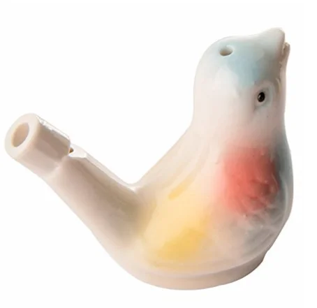 Ceramic Bird Whistle Cardinal Vintage Style Water Warbler Novelty Child