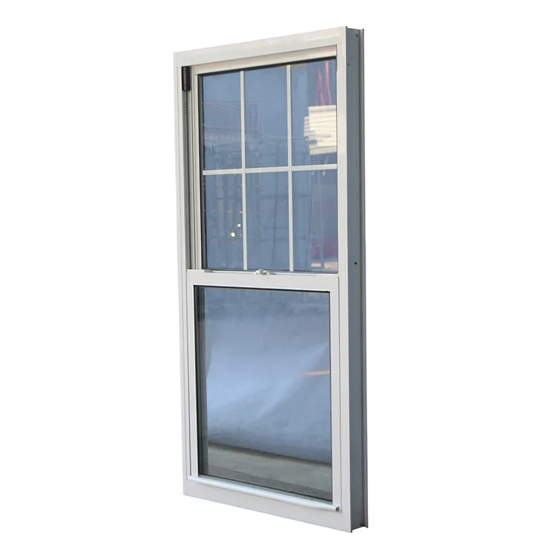 aluminium double hung windows frosted glass bathroom vertical sliding window