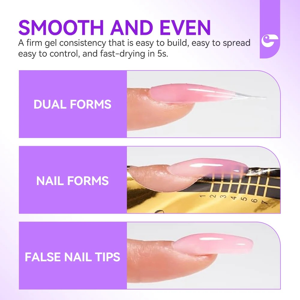 Factory Private Label Gel Nail Buildering UV LED Soak Off Buildering Nail Extension Gel Lacquer Custom Logo Acrylic Uv Hard Gel