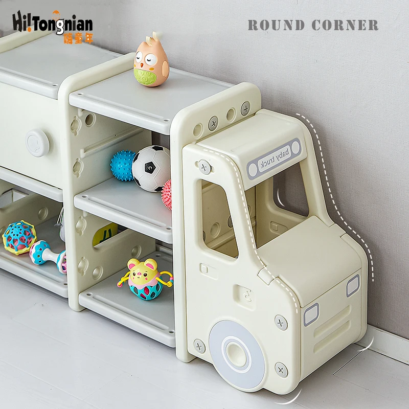 Kids Storage Cabinet Toy Shelf Car Shape Kids Storage Cabinet Toy Storage Shelf Plastic