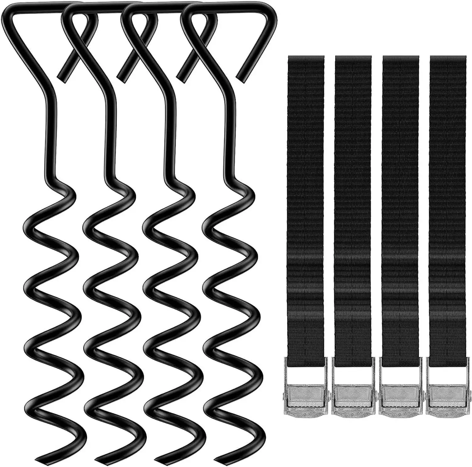 Heavy Duty Steel & PE Rod Stakes Custom Size Nail Spike Garden & Camping Pegs for Pitching Tents