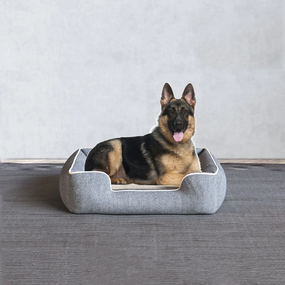 Luxury Pet Bed Custom Pattern & In Stock Pet Bed Warmer Premium Memory Foam Waterproof Washable Cover Pets Beds