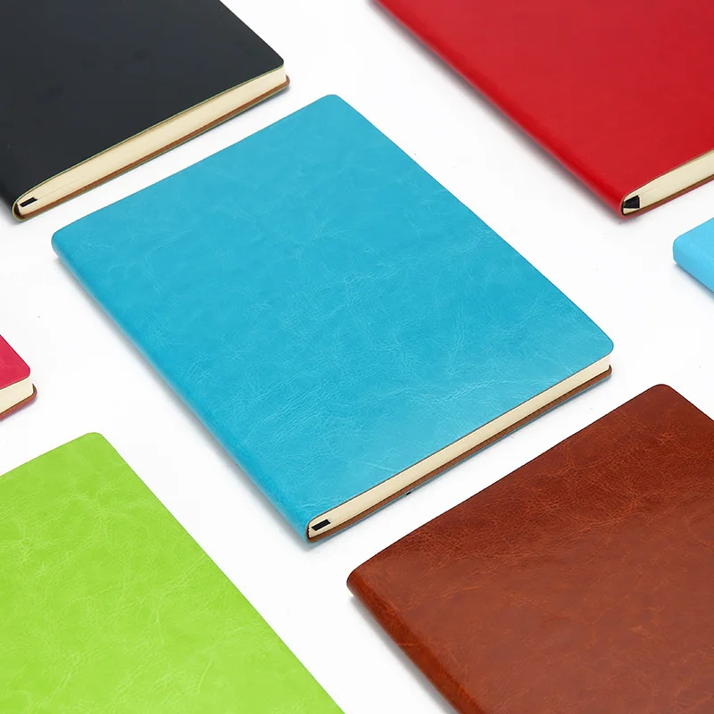 Custom Notebook Wholesale Printing Note Book A5 Diary Soft Cover Planner Journal PU Leather Notebook