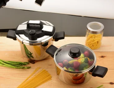 Big commercial easy-operated Gland type SUS 201 cookware pots with handle