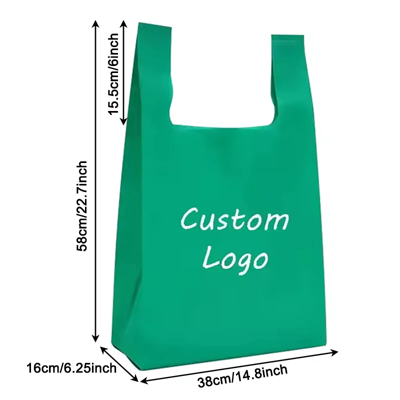 Custom Logo retail Biodegradable Grocery Reusable Shopping Tote T-shirt Plastic Corn Starch Packaging Vest To Go Bag Supermarket