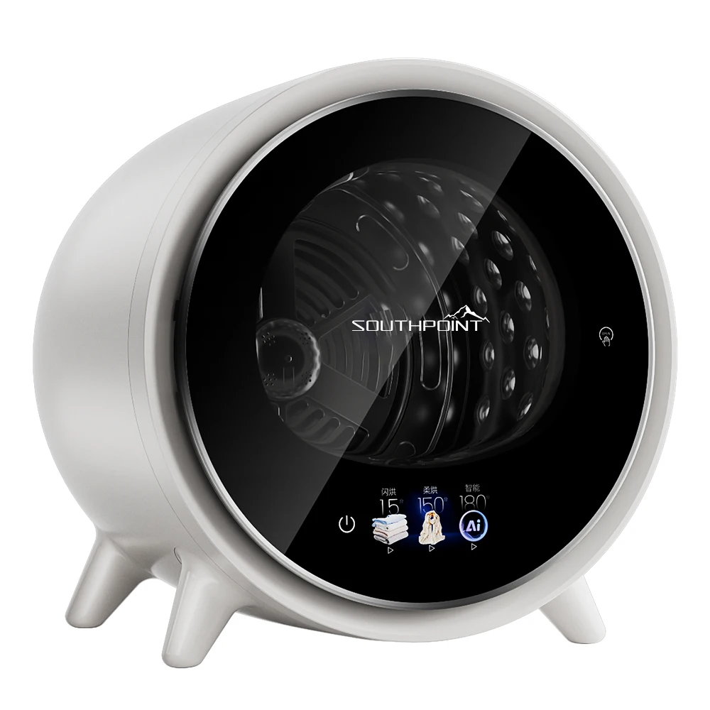 2KG Portable Mini Tumble Dryer Silent Sterilization Clothes Underwear Dryer for Household Dormitory Automatic Type Hotel Use