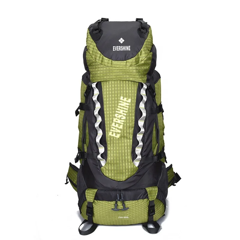 EVERSHINE 80L Dirt-proof Nylon Fishing Waterproof Camping Backpack with Laptop Compartment