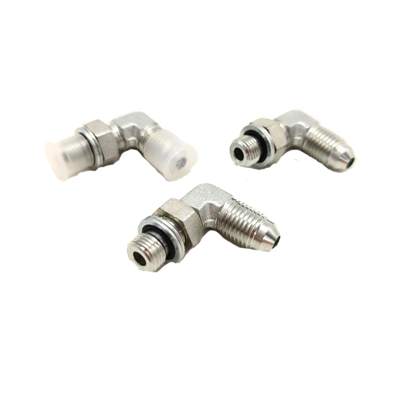 90 Elbow JIC Male 74 Degree Cone /Metric Male Adjustable Stud End L-Series ISO 6149-3 Cone Flared Tube Fitting 1JH9-OG