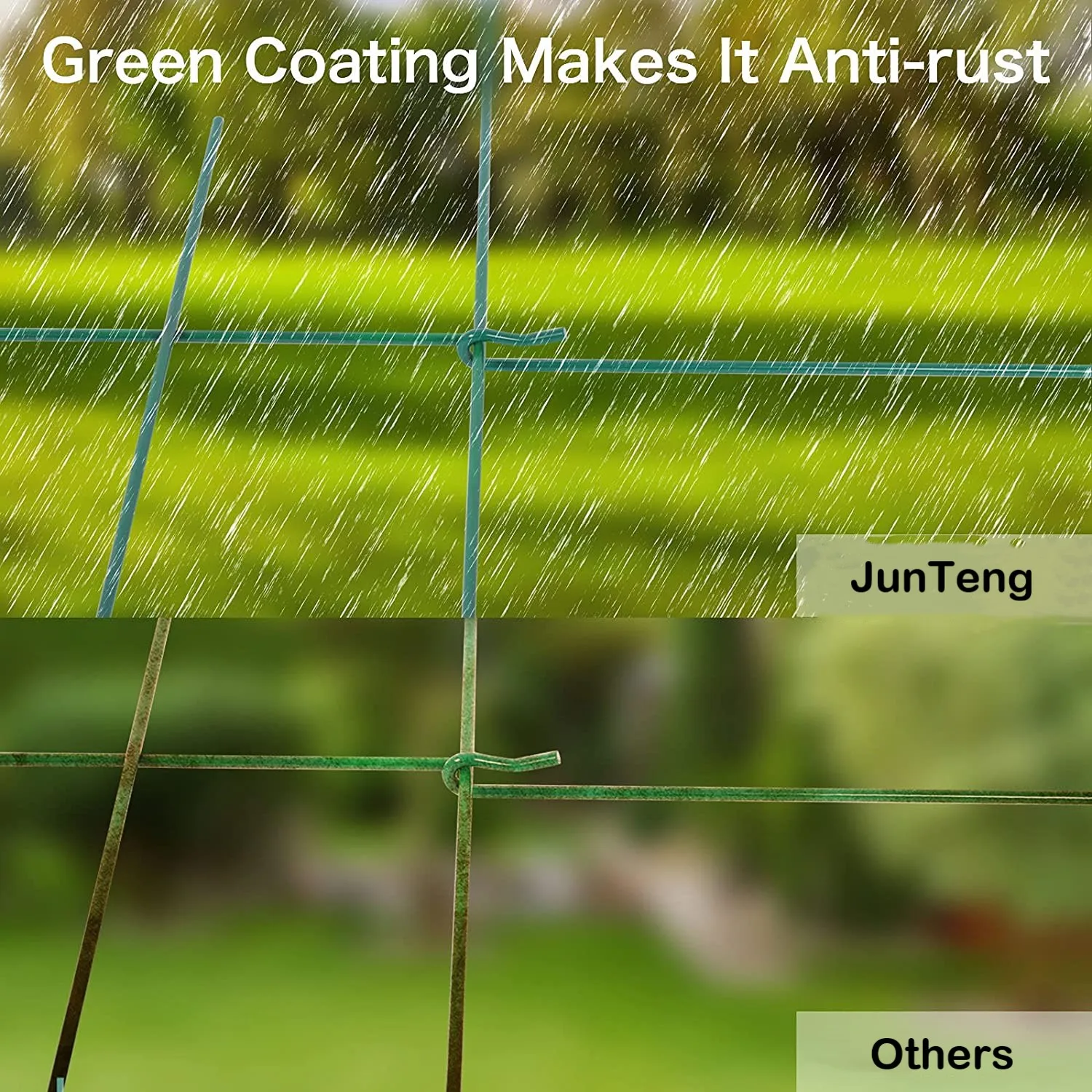 Pack of 12 small fences for gardens metal Animal Barrier decorative flower garden fencing 24 Inch x17 Inch fence for garden