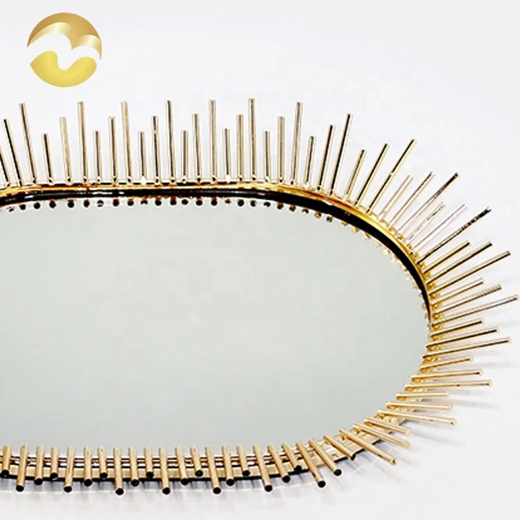 New Creative Vintage Ellipse Mirror Glass Design  Storage Tray Wedding