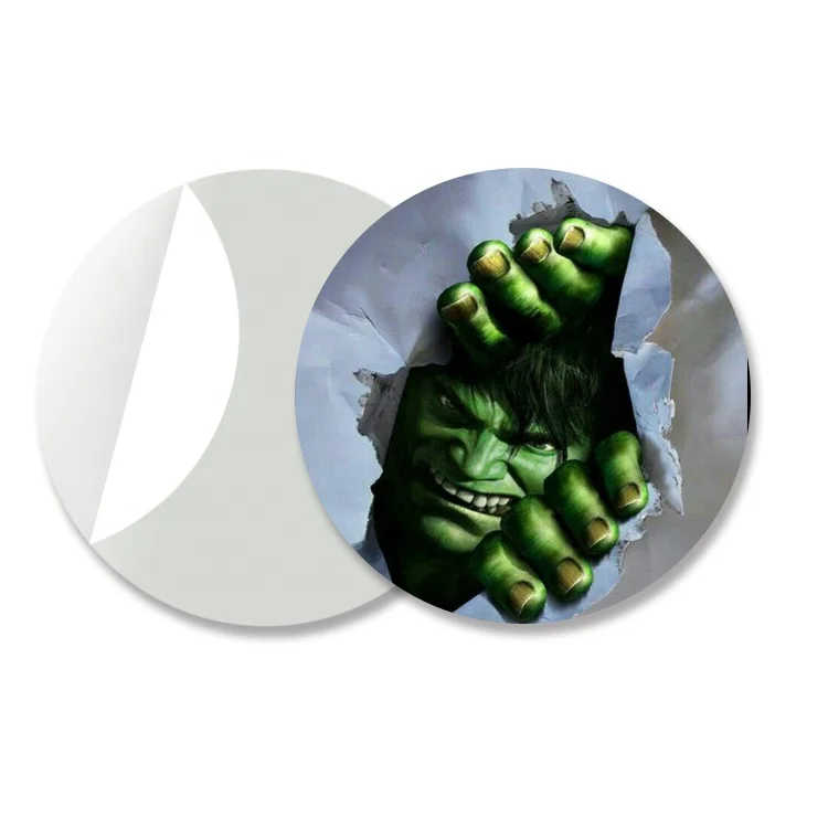 
3D Lenticular Sticker With Custom Printing Die Cut Round Shape For Kids 